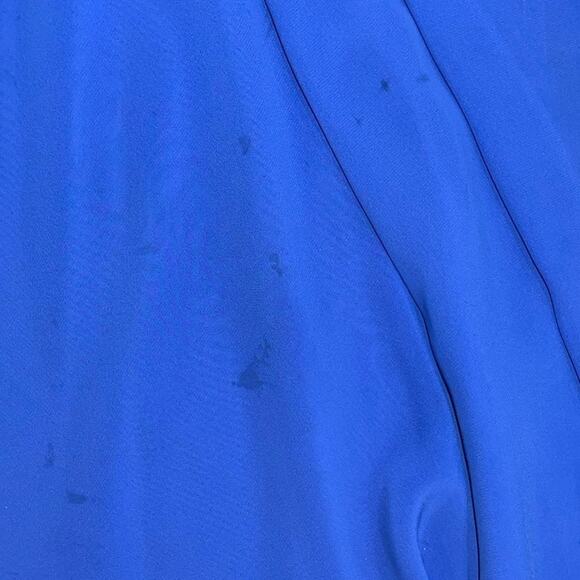 Zi ZI by Barbara Chadas 90's Blue Classic Long Sleeve Shirt Dress Pleated - Picture 5 of 5